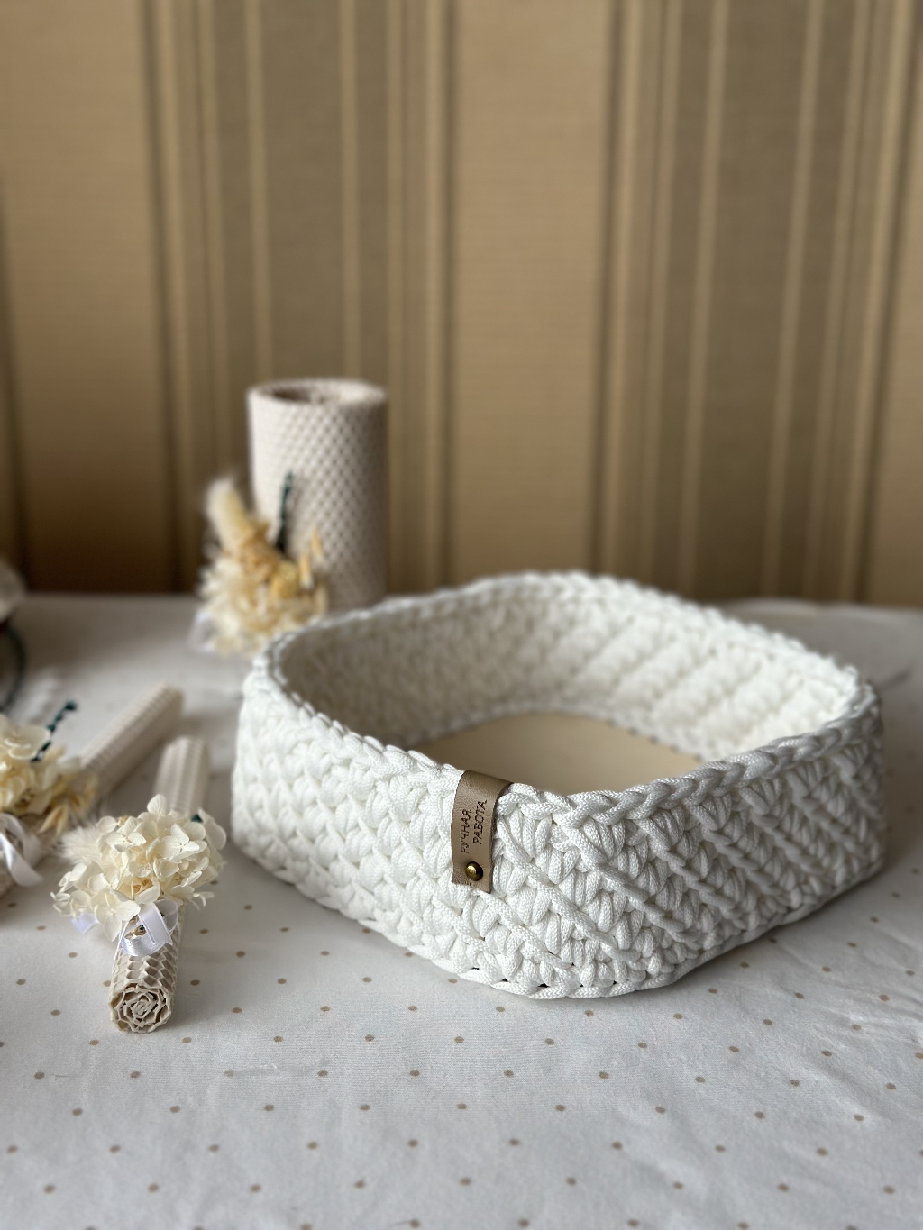 Интерьерная корзина для хранения мелочей в доме✨