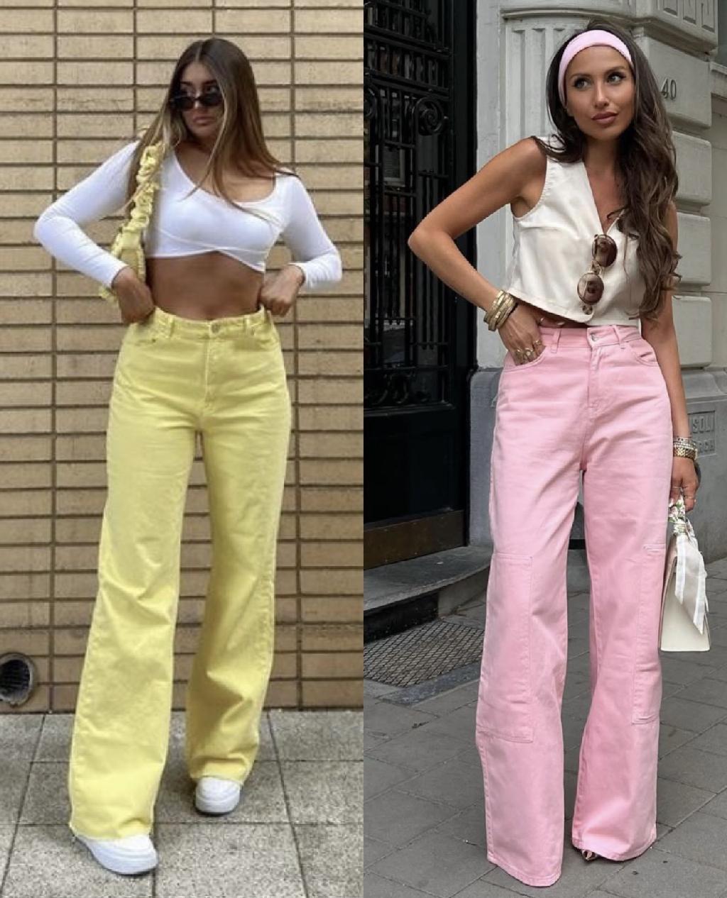 Цветные джинсы. Идеальный вариант на весну/лето 