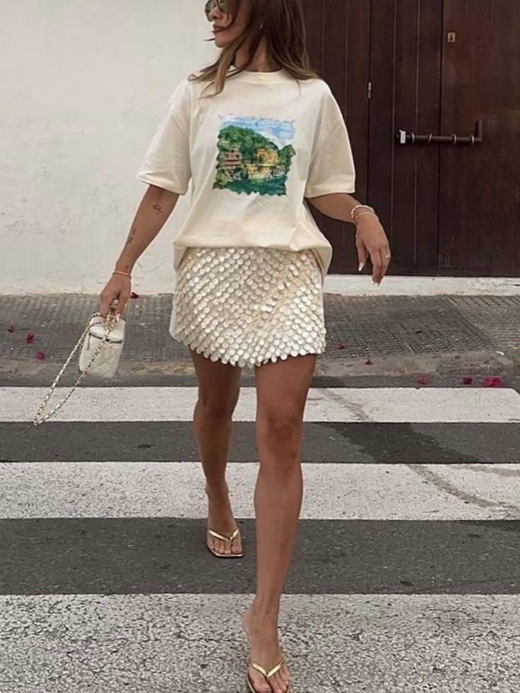 А пайетки в пляжных образах - это вообще рукой боженьки. Очеееень нежно!