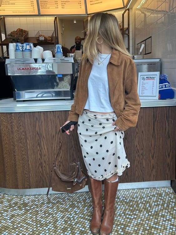 Согласно модным предсказаниям осенью из новых цветов мы увидим бирюзовый, мятный, васильковый и все интерпретации оранжевого, особенно в сочетании с коричневым и бордовым. 

И в показах коллекций 26 все еще очень много принта полька дот, так что крупный горох покупаем, он никуда не уходит!

И коровий принт тоже переберется в следующие сезоны. Так что носим все коровье, что уже купили, или смело берём что-нибудь новенькое.