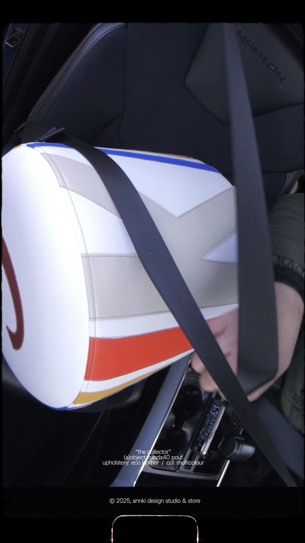 пристегнитесь! предметы annki® отправляются к своим коллекционерам через 3...2...1...

——

“the collector”

(a)object: pouf runda 40 
upholstery: eco leather
case design: “the collector”
col: multicolor
#runda_pouf